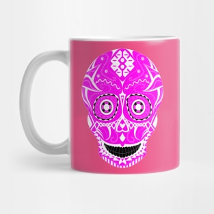 pink skull in candy tattoo ecopop Mug